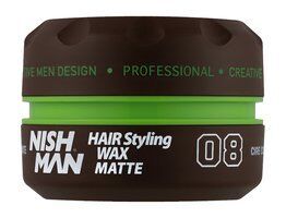 Матовый воск для укладки волос сильной фиксации Nishman Hair Styling Wax 08