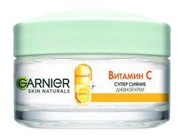 Дневной увлажняющий крем для сияния кожи лица Garnier Skin Naturals Витамин