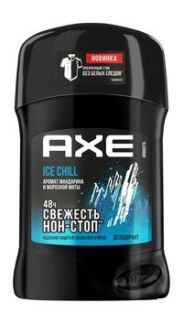 Твердый дезодорант с ароматом мандарина и морозной мяты AXE Ice Chill Тверд