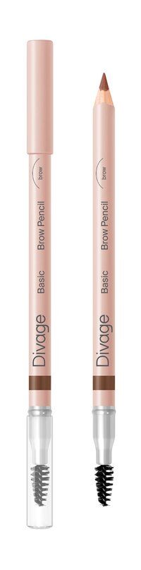 Карандаш для бровей Divage Basic Eyebrow Pencil фото 1