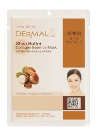 Освежающая тканевая маска с маслом ши и коллагеном Dermal Shea Butter Colla