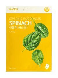 Тканевая маска для лица с экстрактом шпината LanSkin Spinach Organic Food M