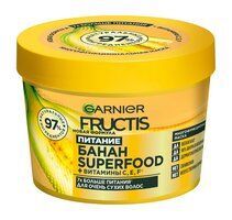 Питательная маска для очень сухих волос Garnier Fructis Superfood Банан Экс