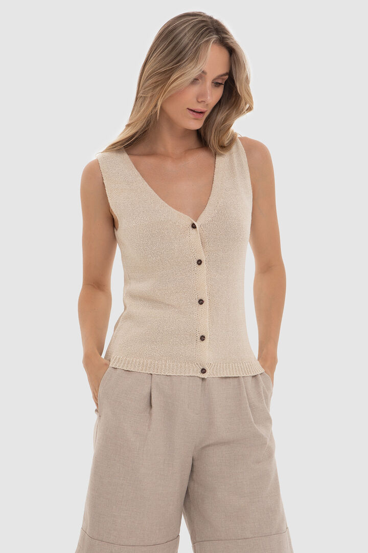 Топ трикотажный на пуговицах Kanzler