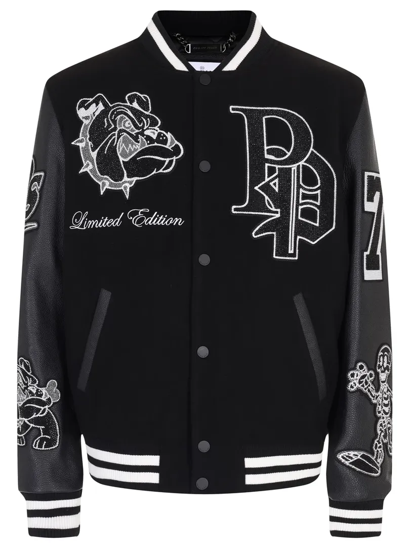 Бомбер комбинированный PHILIPP PLEIN фото 1