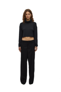 Лонгслив Cropped Level Black FABLE