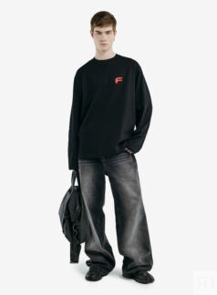 Лонгслив Jpeg "Dressed" Black FABLE