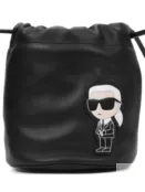 Сумка кожаная K/Ikonik KARL LAGERFELD фото 5