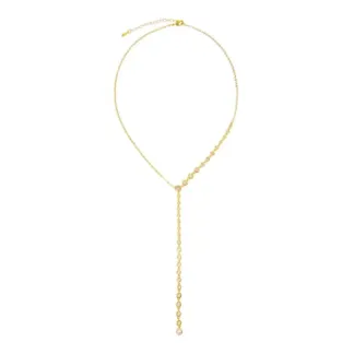 Колье Crystal Tie Necklace- Gold DÉJÀ VU