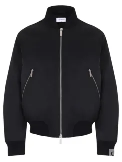 Бомбер однотонный OFF-WHITE