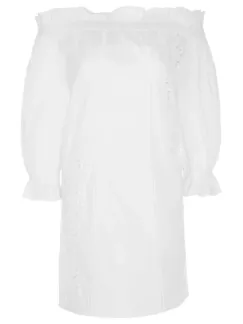 Туника хлопковая с рюшами ERMANNO SCERVINO