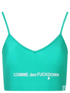 Топ с логотипом COMME DES FUCKDOWN