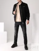 Бомбер из шерсти и кашемира PHILIPP PLEIN фото 2