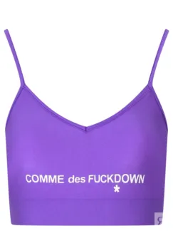 Топ с логотипом COMME DES FUCKDOWN