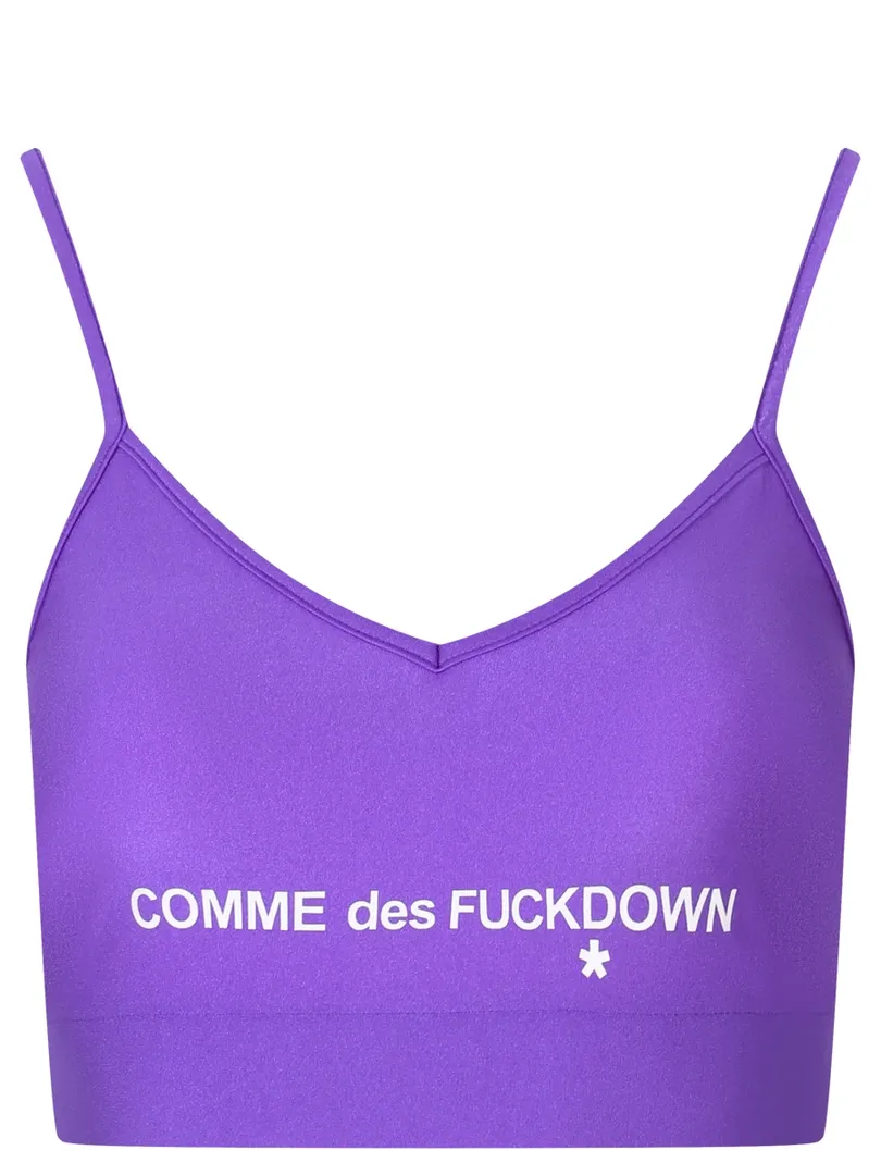 Топ с логотипом COMME DES FUCKDOWN фото 1