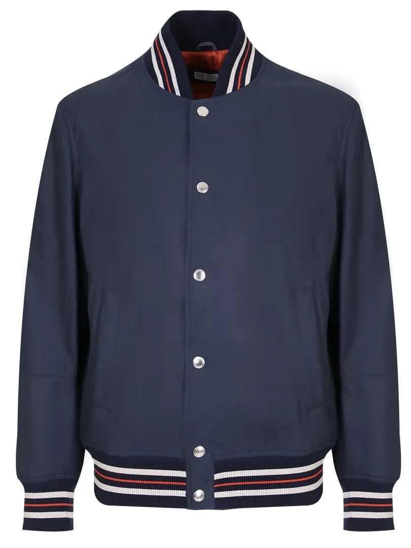 Бомбер кожаный BRUNELLO CUCINELLI фото 1