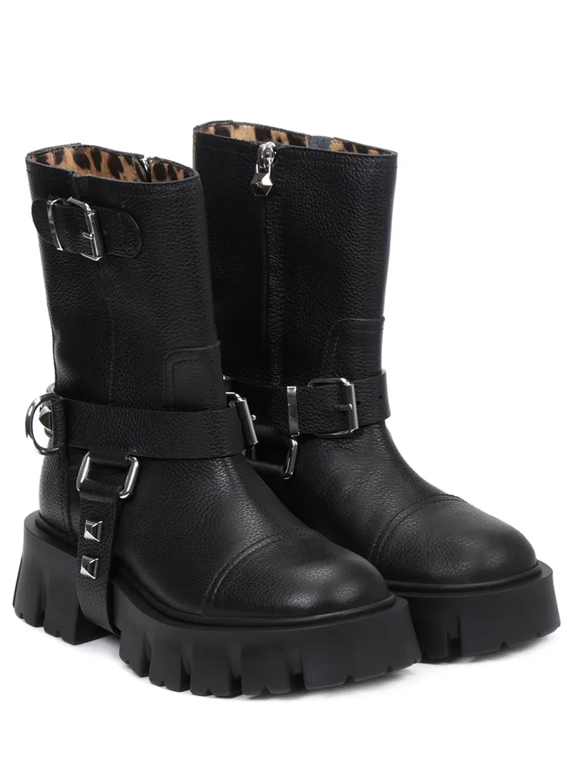 Ботинки кожаные PHILIPP PLEIN