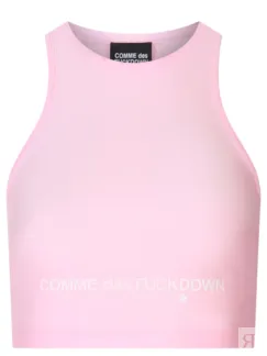 Топ с логотипом COMME DES FUCKDOWN