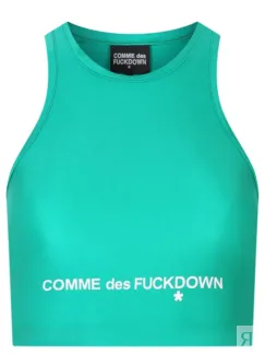 Топ с логотипом COMME DES FUCKDOWN