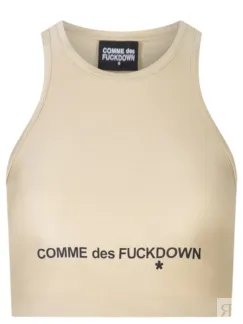 Топ с логотипом COMME DES FUCKDOWN