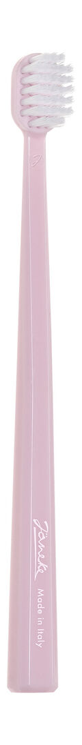 Зубная щетка средней жесткости Janeke Toothbrush Pink Pale фото 1