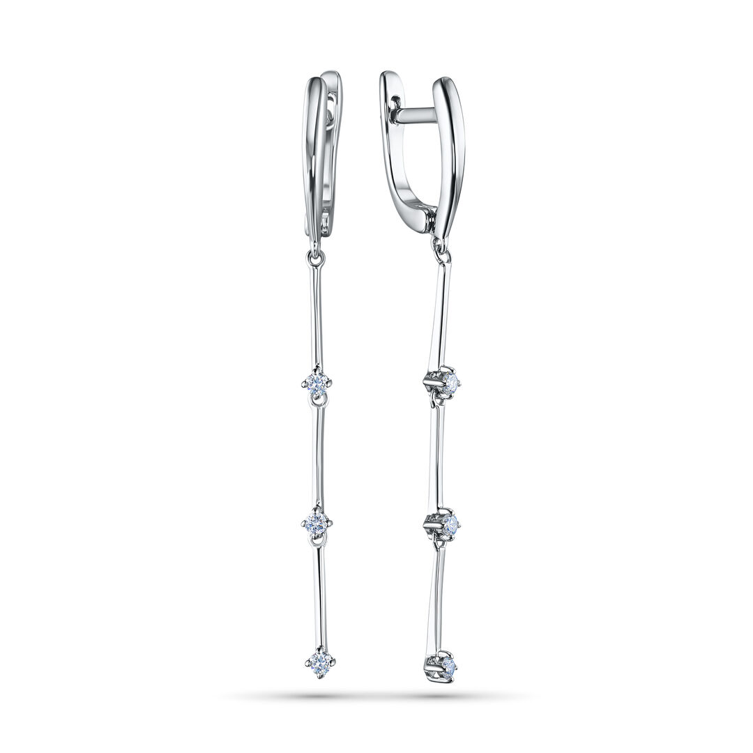 Серьги из серебра э0612сг10155600 ЭПЛ Даймонд