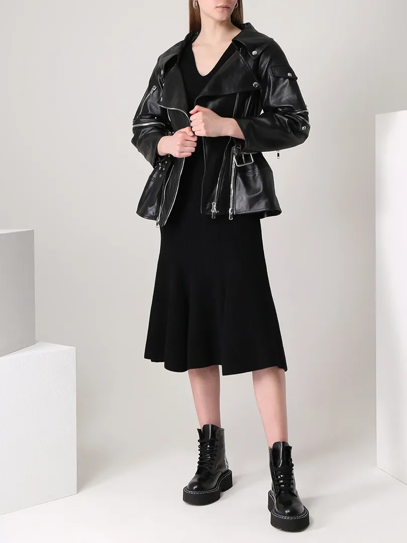 Куртка кожаная ALEXANDER MCQUEEN
