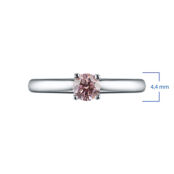 Кольцо из белого золота э0912кц11102400_pink ЭПЛ Даймонд э0912кц11102400_pi 7000001175472 фото 2