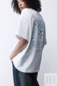 Футболка oversize хлопковая с принтом befree 4680704527377 фото 1
