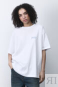 Футболка oversize хлопковая с принтом befree 4680704527377 фото 2
