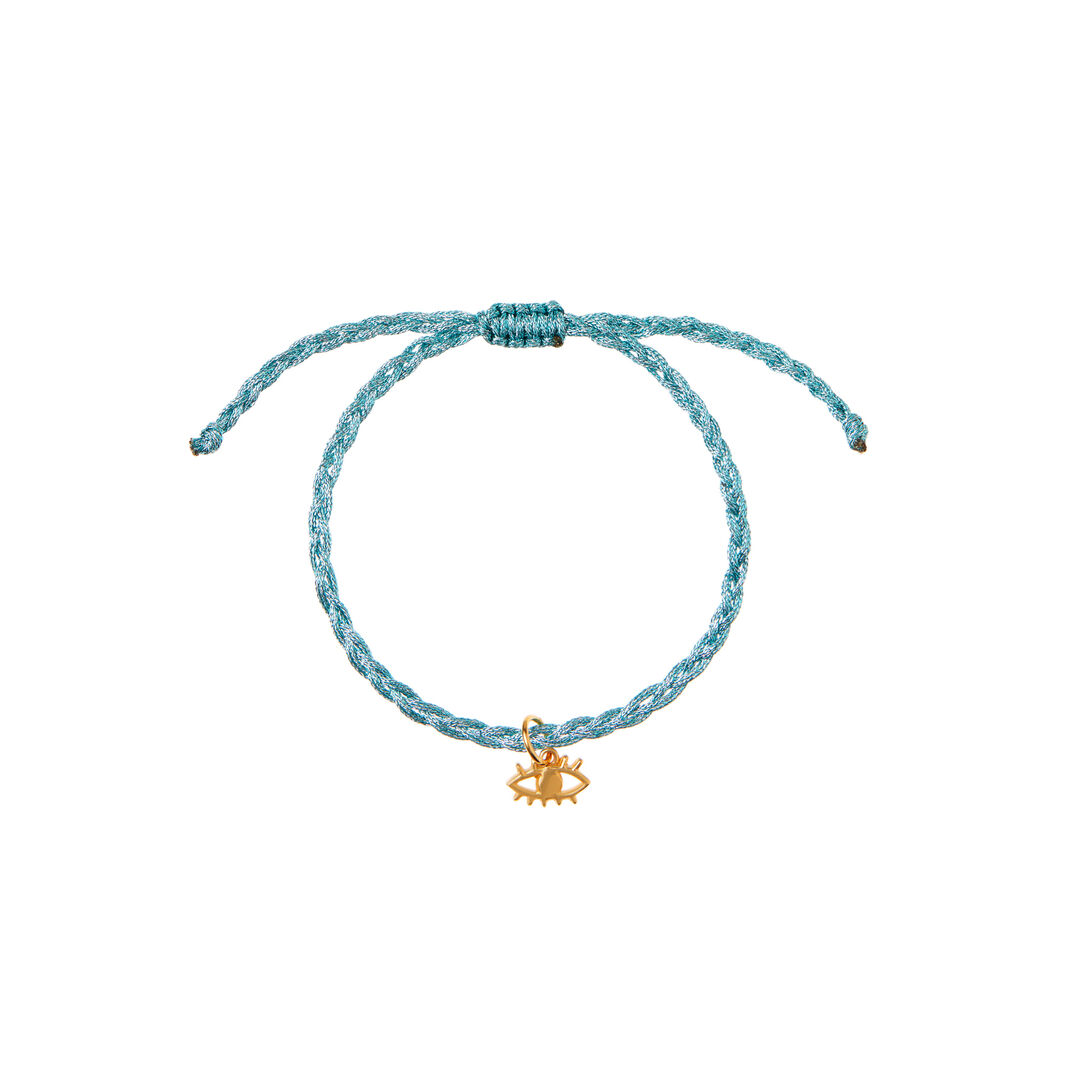 Браслет Tiny Eye Metallic Bracelet – Turquoise HERMINA ATHENS фото 1