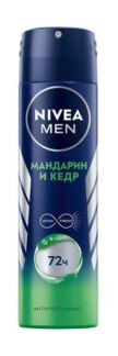 Антиперспирант-спрей с ароматом мандарина и кедра Nivea Men Мандарин и кедр