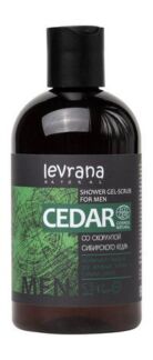 Гель-скраб для душа со скорлупой сибирского кедра Levrana Men Cedar Shower