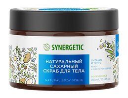 Питательный сахарный скраб для тела с маслами кокоса и макадамии Synergetic