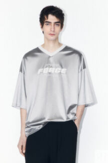 Футболка-джерси oversize с надписью befree