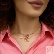 Колье Sweetheart Necklace - Pink PHENOMENAL STUDIO фото 2