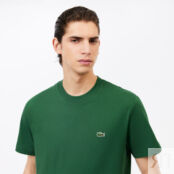 Мужская хлопковая футболка Lacoste с коротким рукавом фото 5