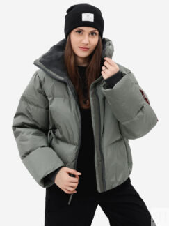 Пуховик зимний женский Sierra Short Puffer W Alpha Industries, Серый