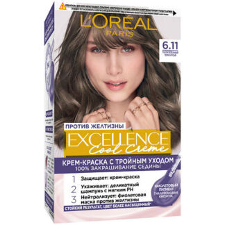 L'ORÉAL PARIS Стойкая крем-краска для волос Excellence Cool Creme