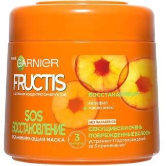 GARNIER Fructis Маска для волос "Фруктис, SOS Восстановление", реанимирующа