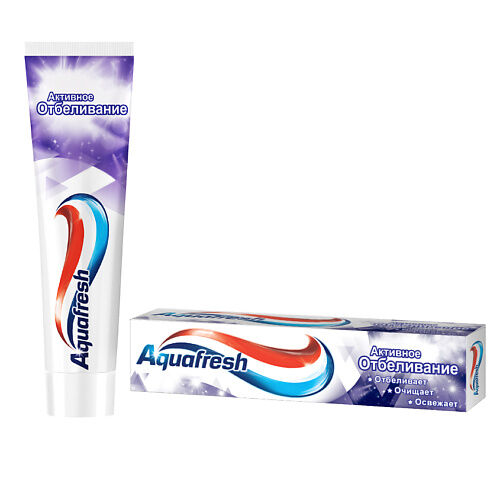 AQUAFRESH Зубная паста активное отбеливание Active White AQF000015 фото 1