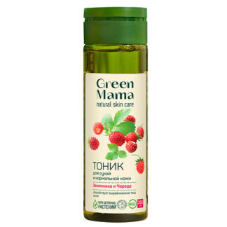 GREEN MAMA Тоник для сухой и нормальной кожи Земляника и Череда Natural Ski