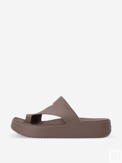 Сандалии женские Crocs Getaway Platform Toe Loop, Серый