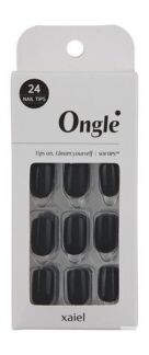 Набор самоклеящихся накладных ногтей Ongle Nail Tips Set Black Mystery