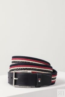 Ремень кожаный плетеный Tommy Hilfiger