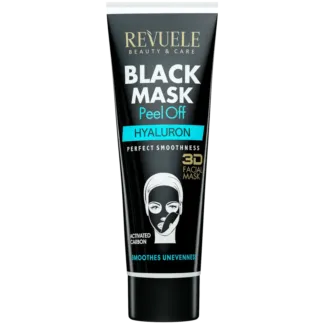 Revuele Black Mask Peel Off Hyaluron Увлажняющая маска-пилинг для лица, 80