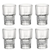 Набор стопок с толстым дном Bormioli Rocco Bartender Novecento 70мл, 6шт 122117BAU021990 фото 1