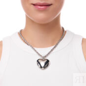 Колье Silver Big Heart Necklace FREE FORM фото 2