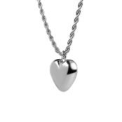 Колье Silver Big Heart Necklace FREE FORM фото 3