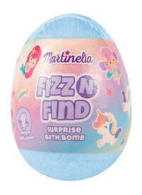 Бомбочка для ванны с сюрпризом Martinelia Egg bath bomb blue